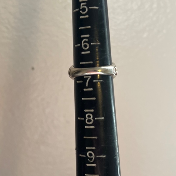 Sterling Silver Dome Band In size 6 3/4 Filigree Swirl Ring - Picture 10 of 10